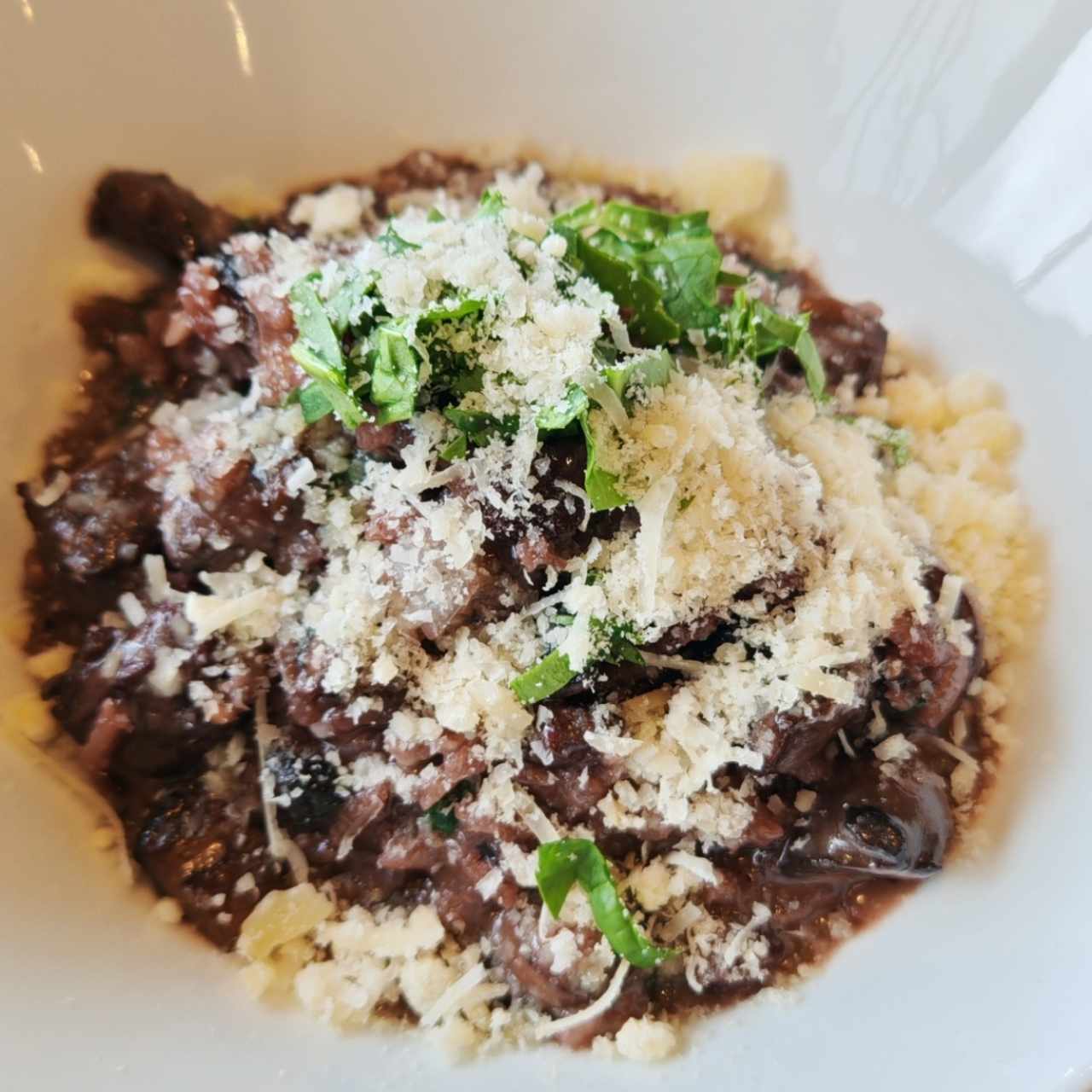 Risotto de Hongo Portobello y Lomito
