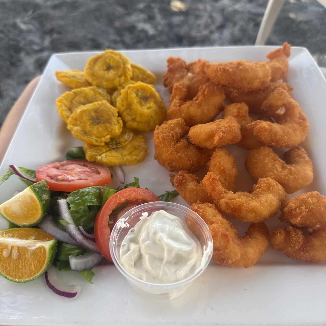 Camarones apanados