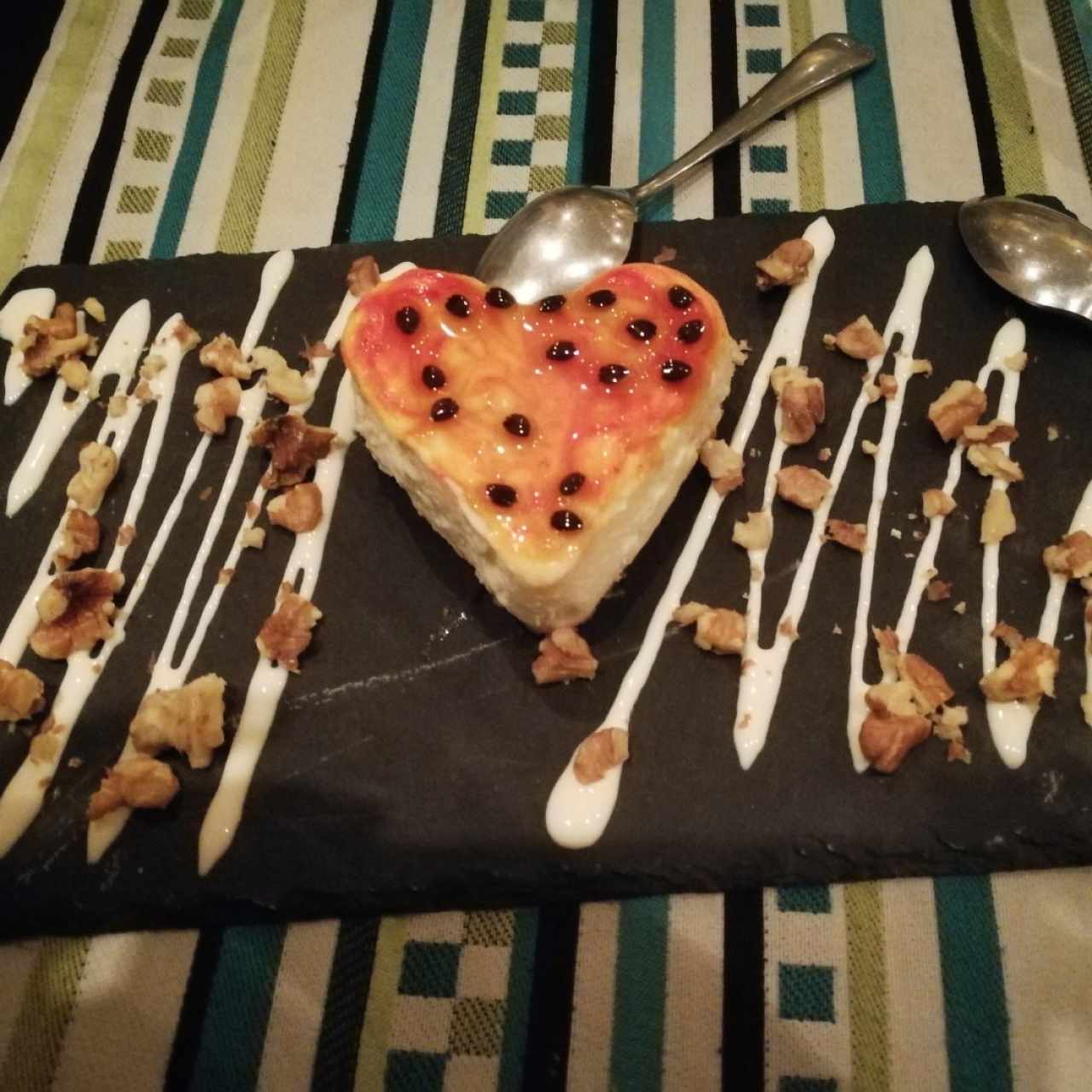 Cheesecake de gengibre y maracuyá