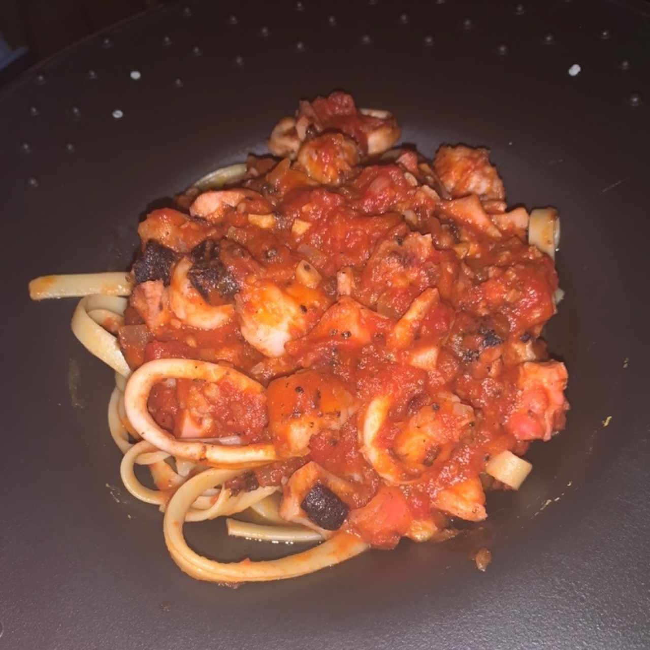 pasta con mariscos