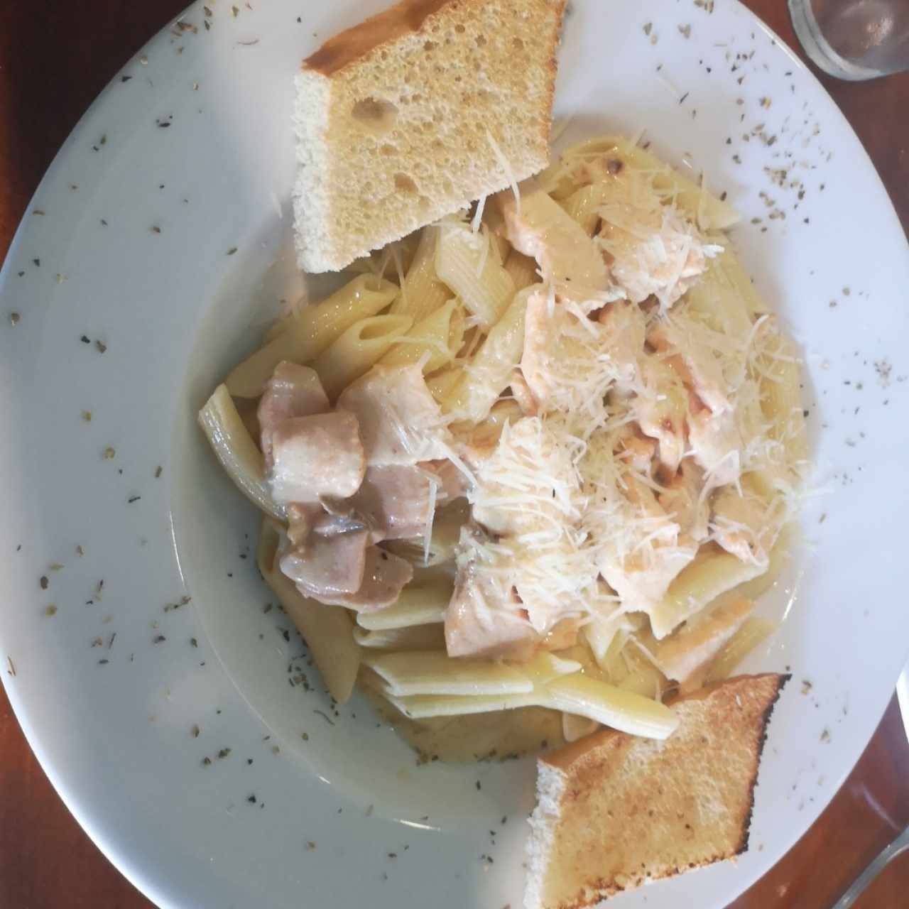 Pasta con salmón