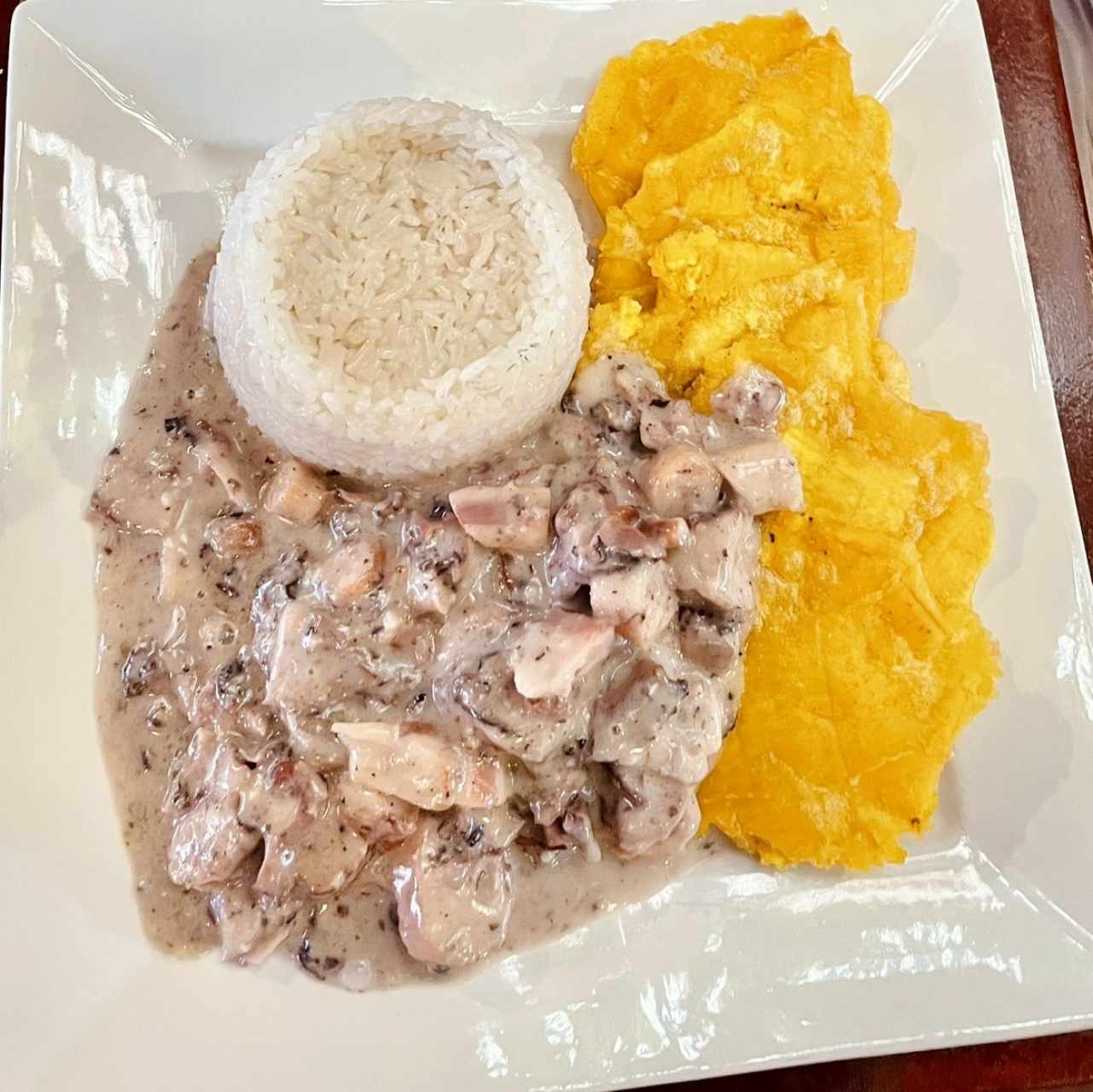 Pulpo en Salsa de Coco o Ajillo