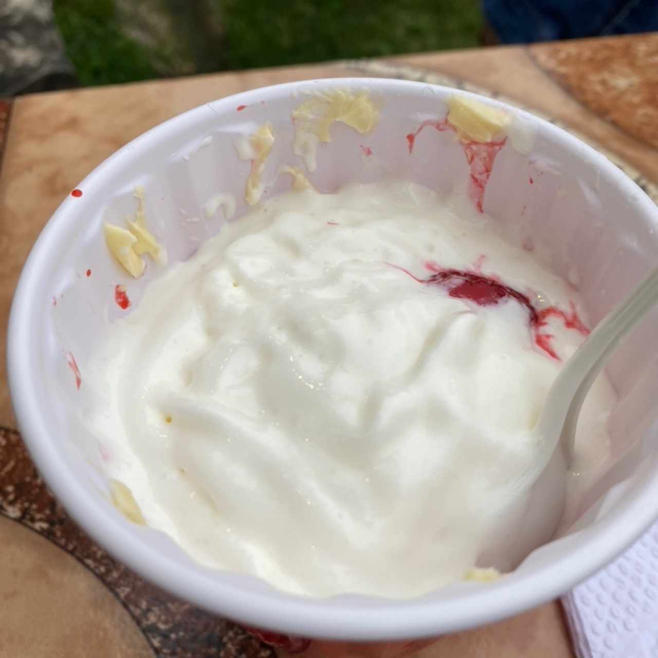 Fresas con crema