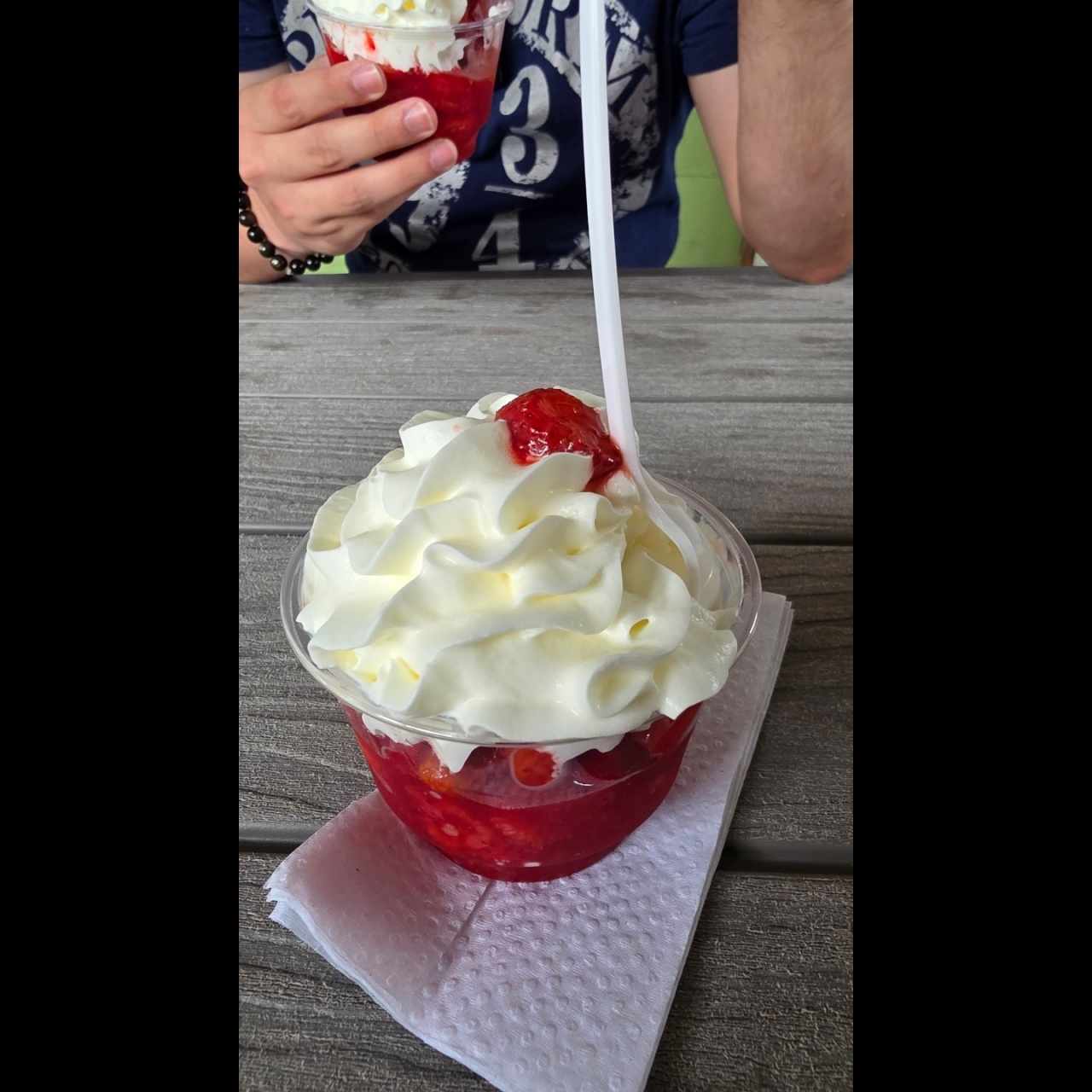 fresas con crema