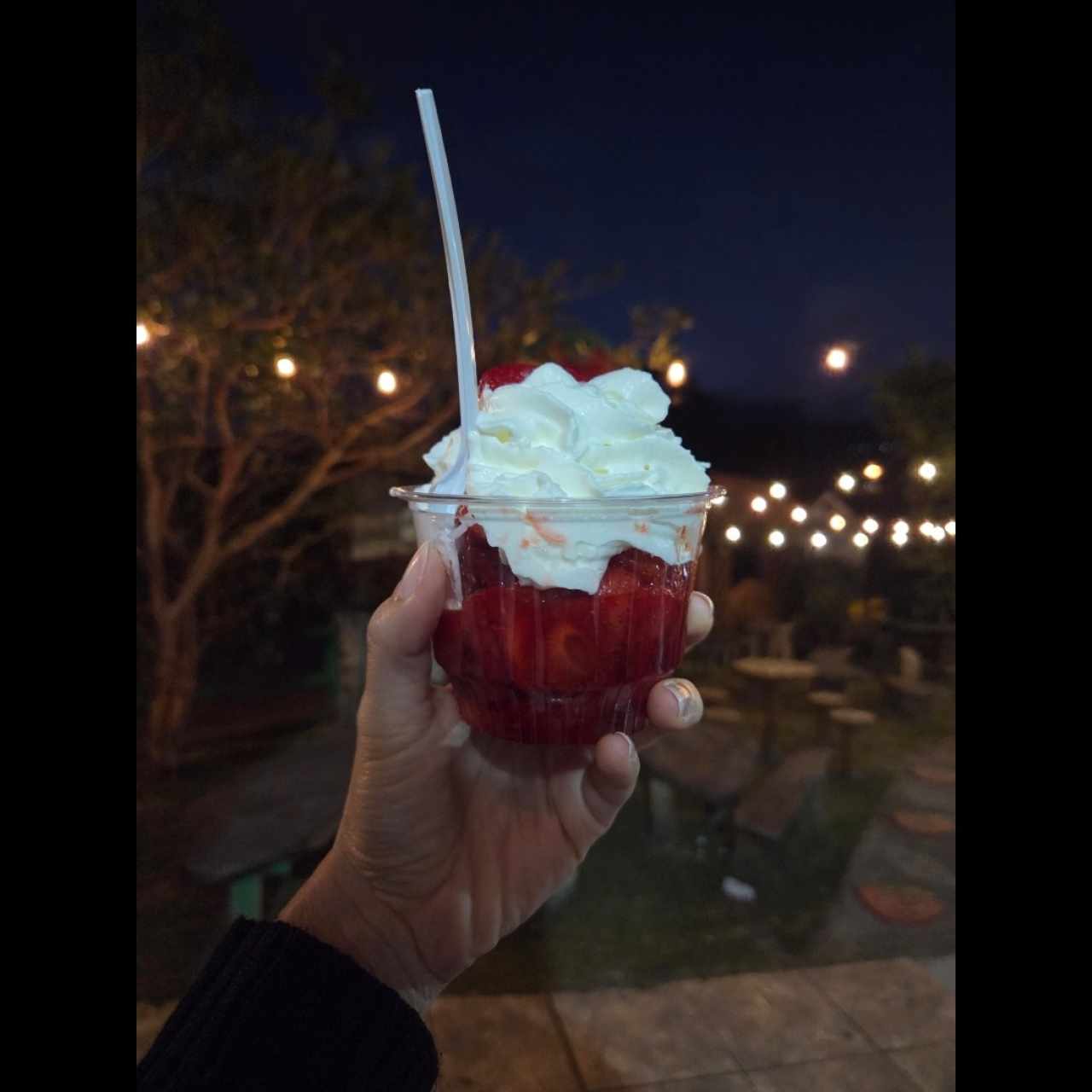 fresas con crema
