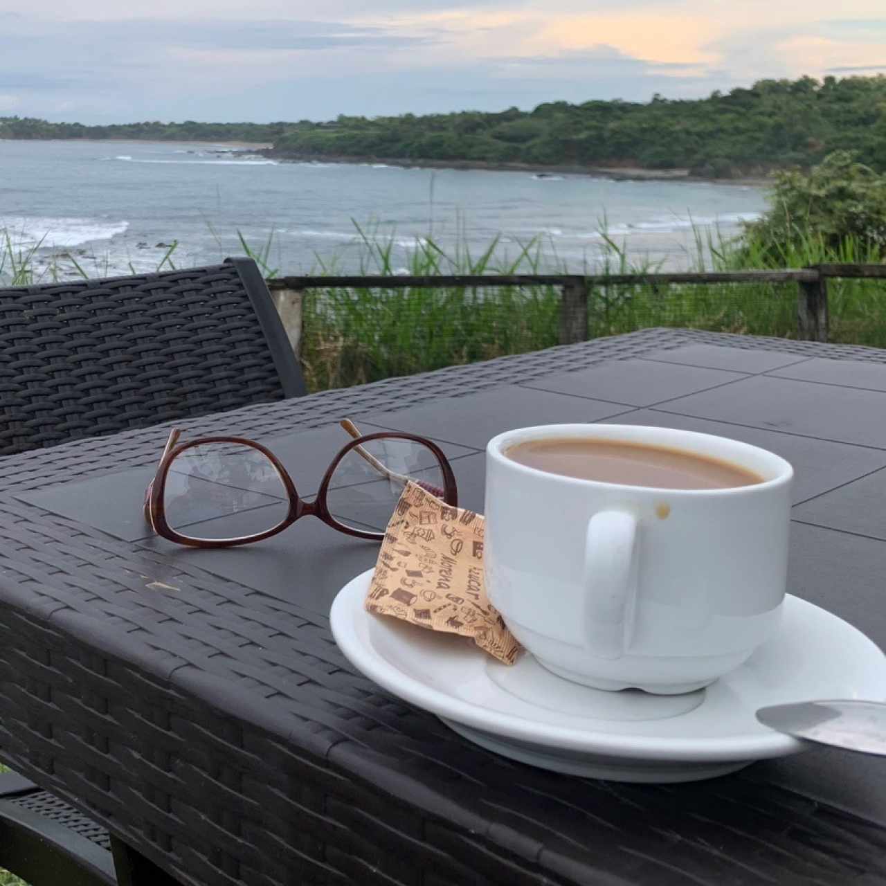 Cafecito para empezar y compartirles parte de la vista