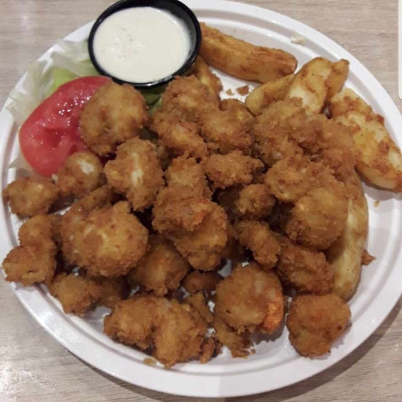 Camarones apanados