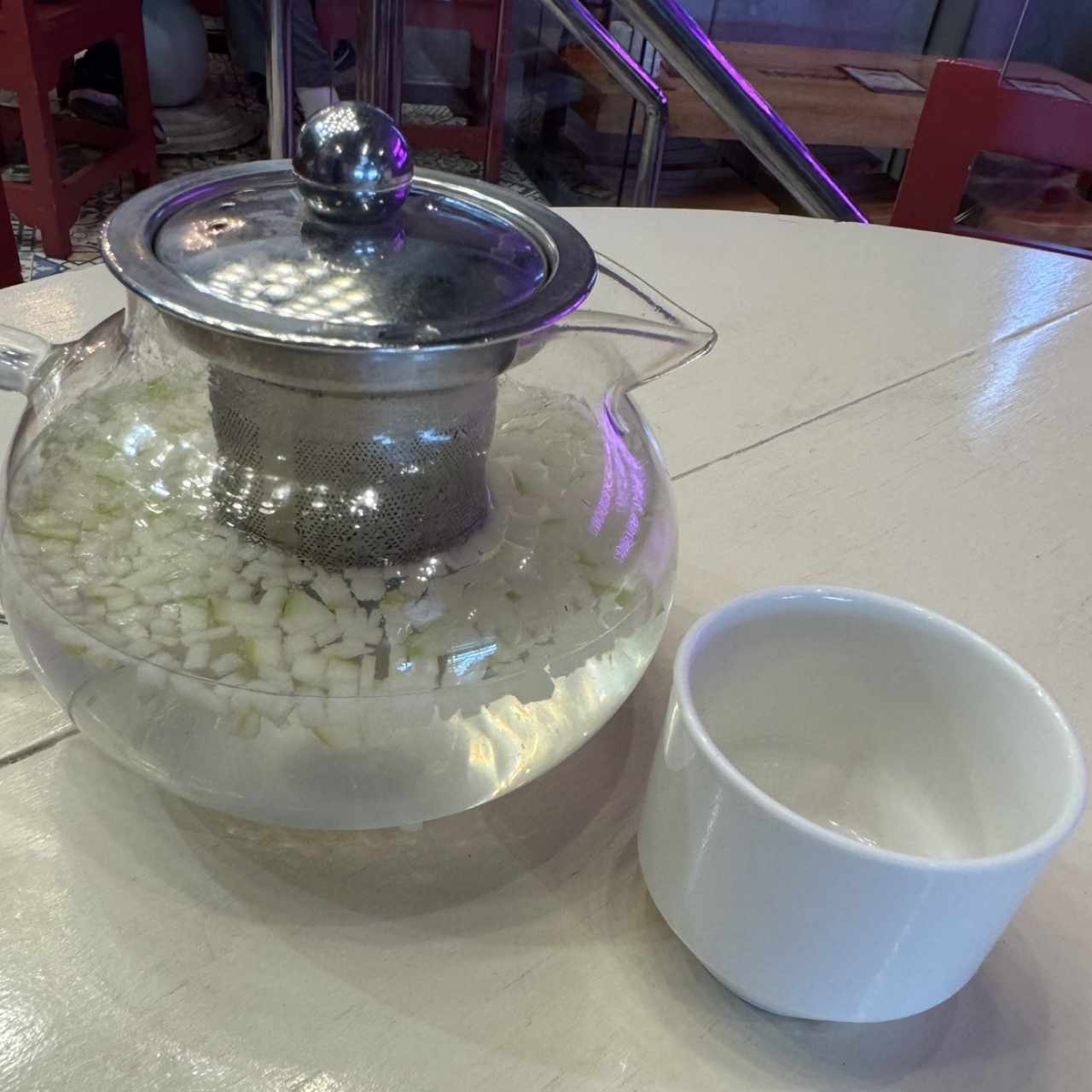 Infusion de manzana con hierbas 