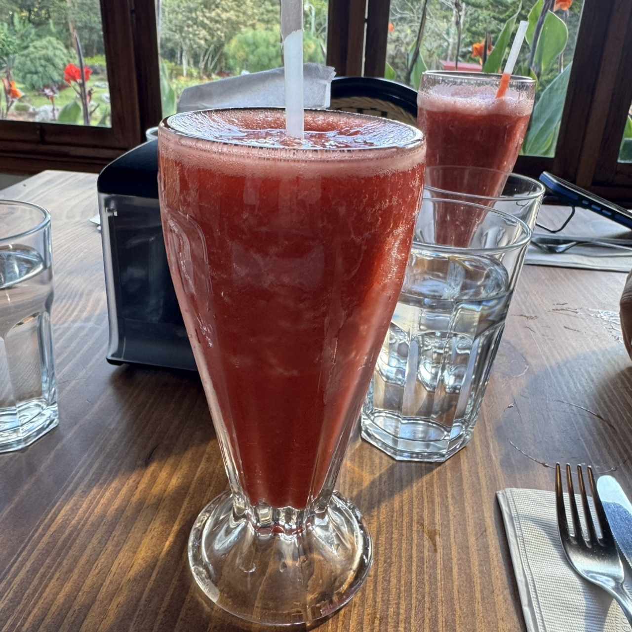 Jugo de fresas 