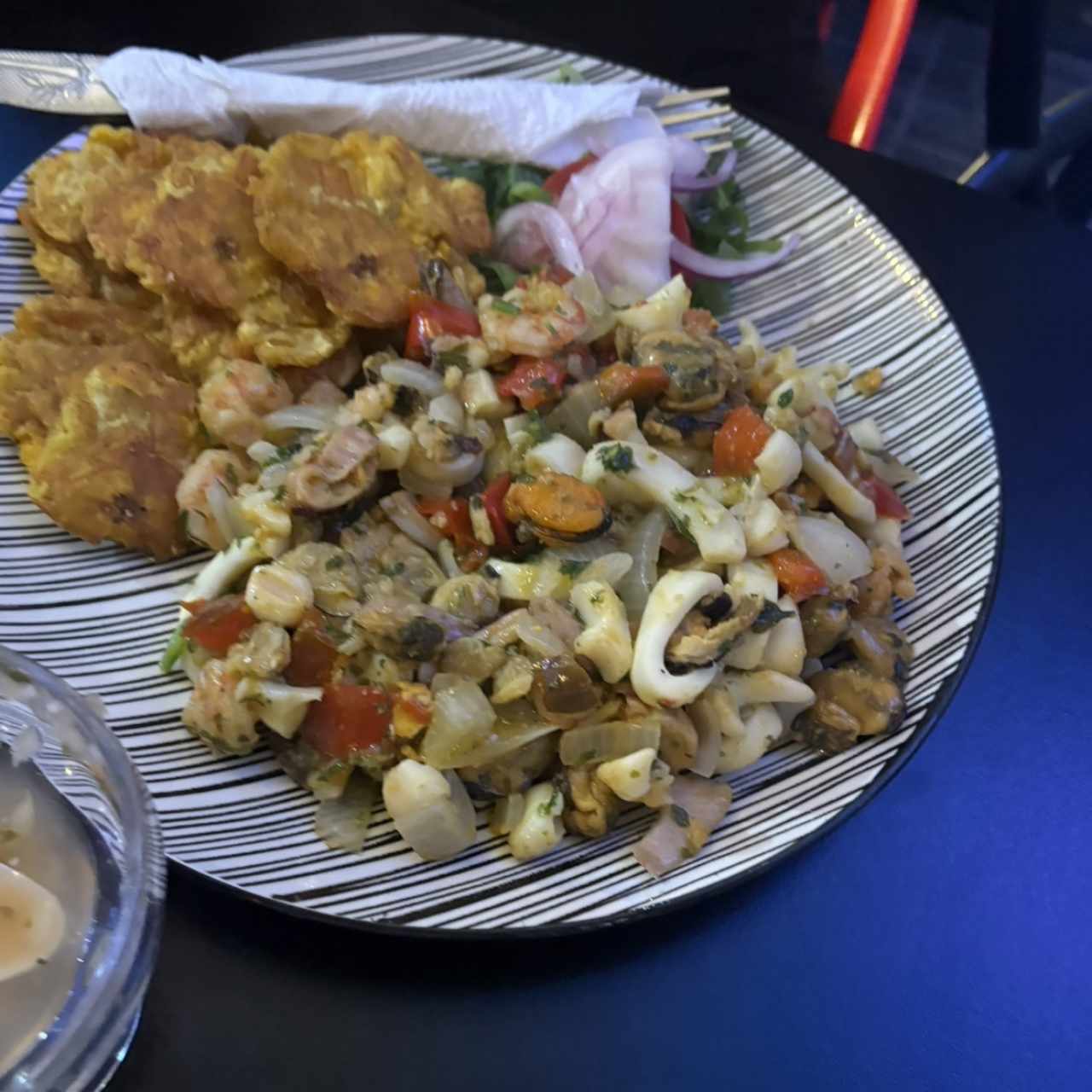 Filete de pescado con Pique de Marisco
