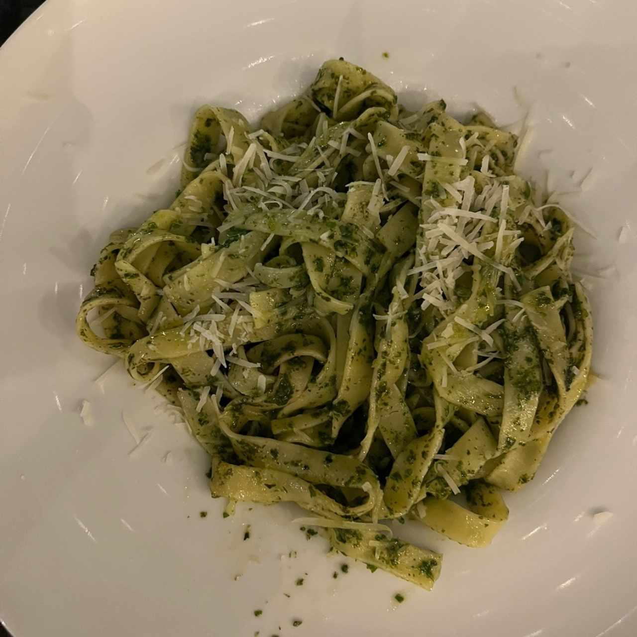 Fetuccini al pesto