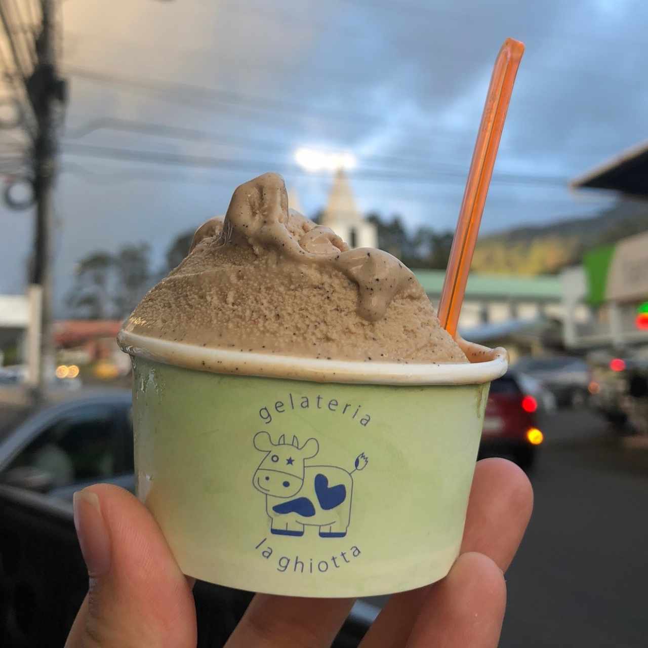 helado de café
