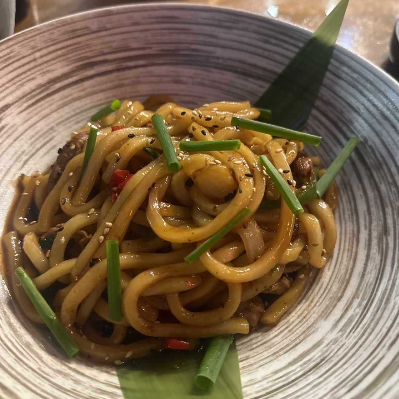 Mongolian beef Udon