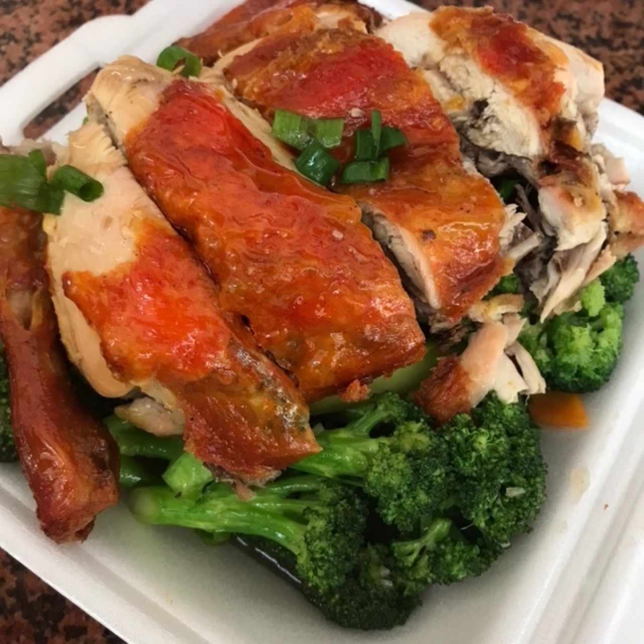 pollo asado con brocoli