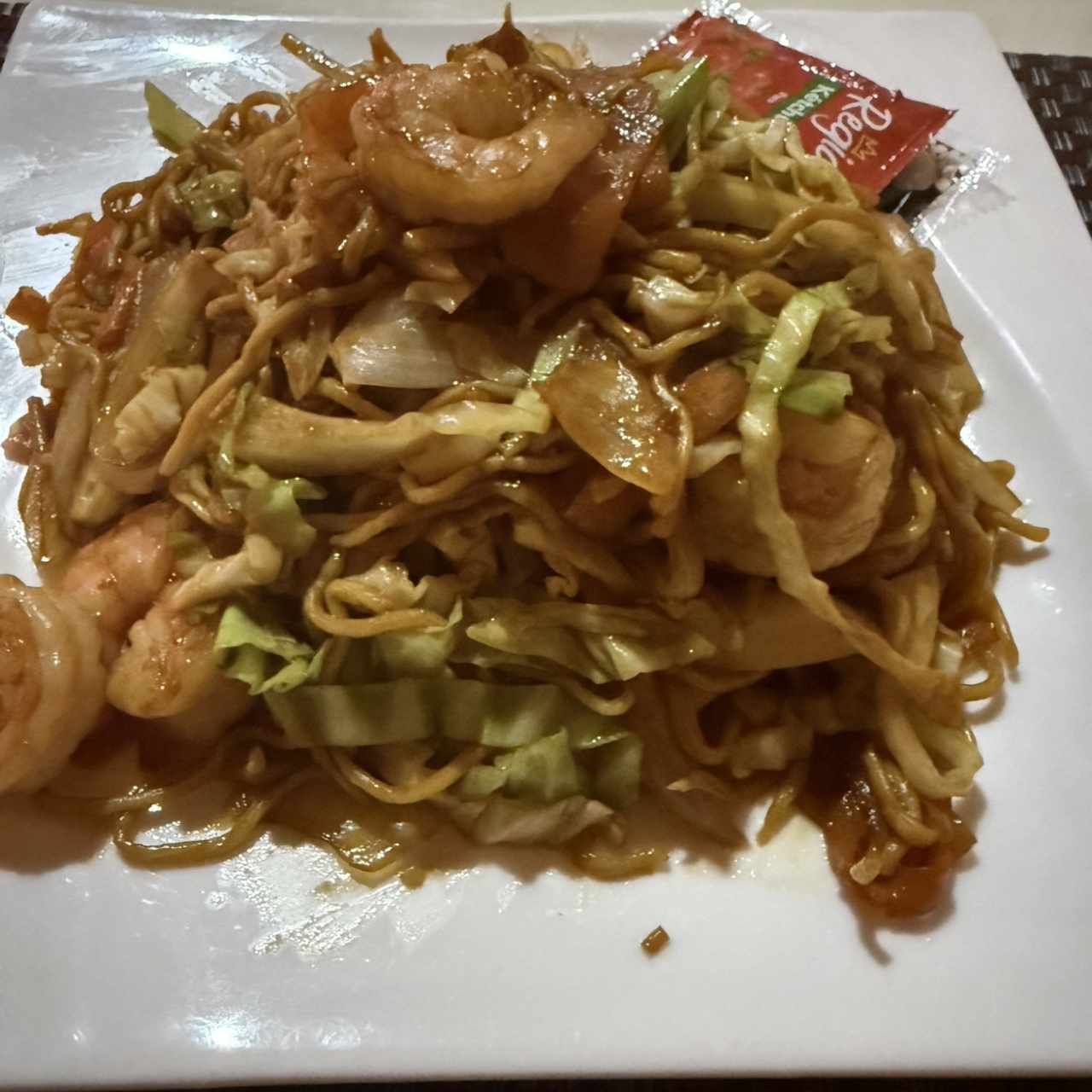 Chow Mein de Camarón 