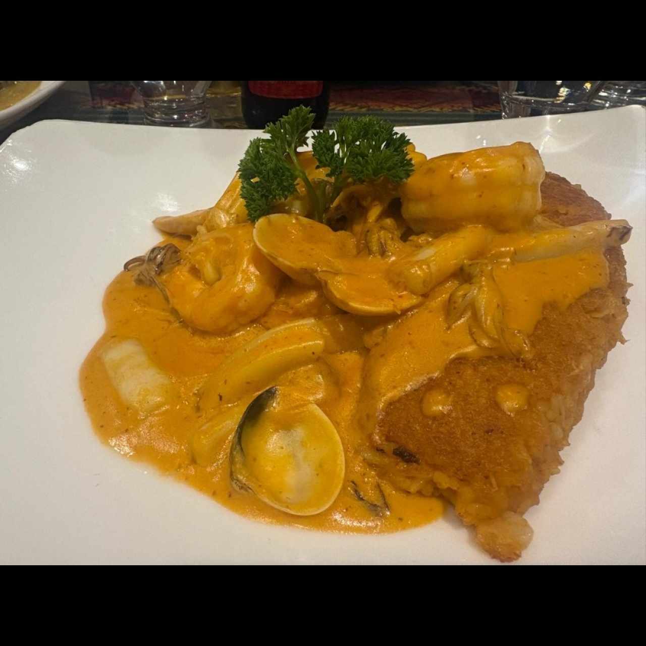 Tacu Tacu de mariscos