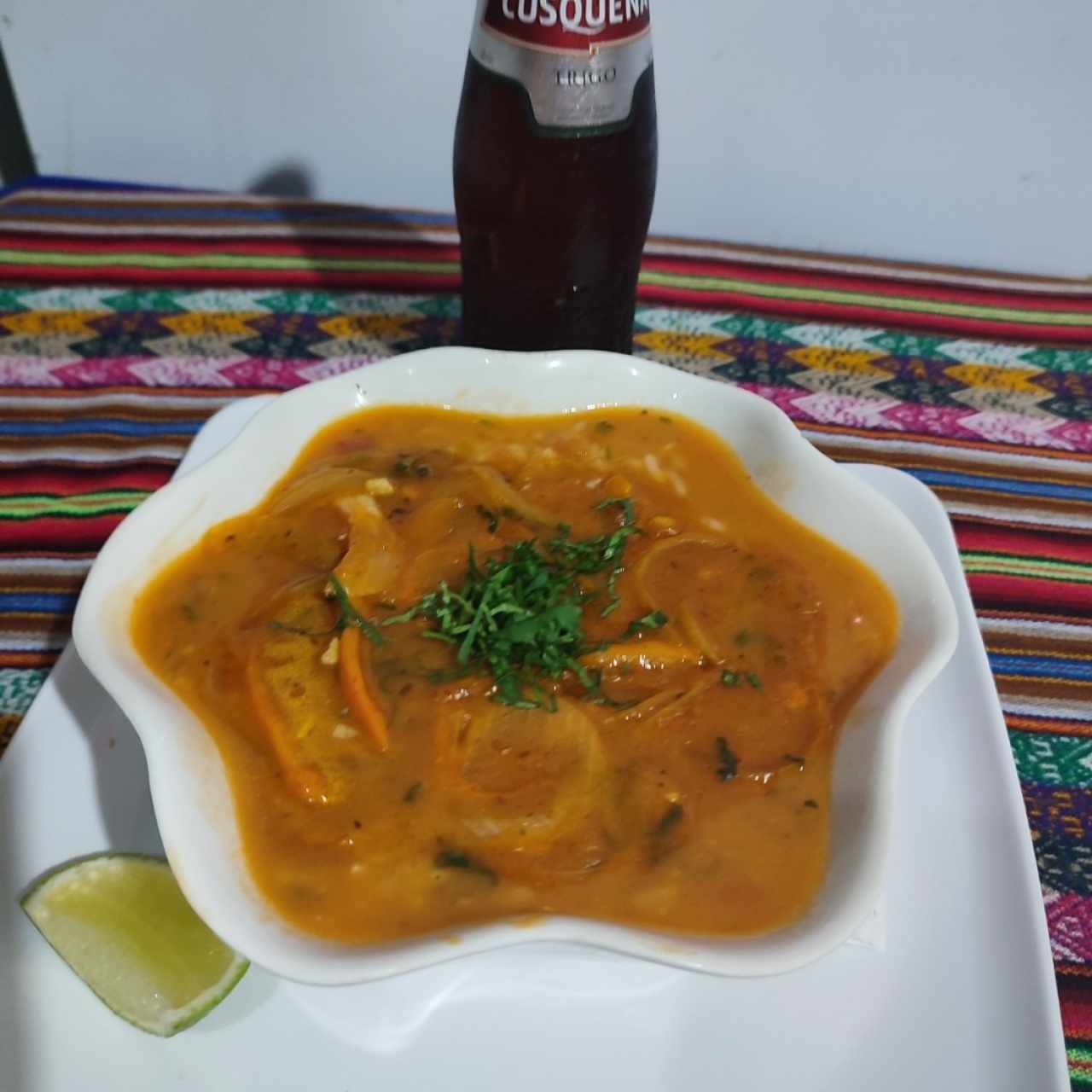 guacho con mariscos buenísimo...