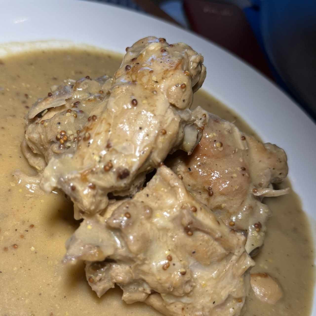Adobado de Conejo en salsa de Dos Mostazas Meaux y Dijon