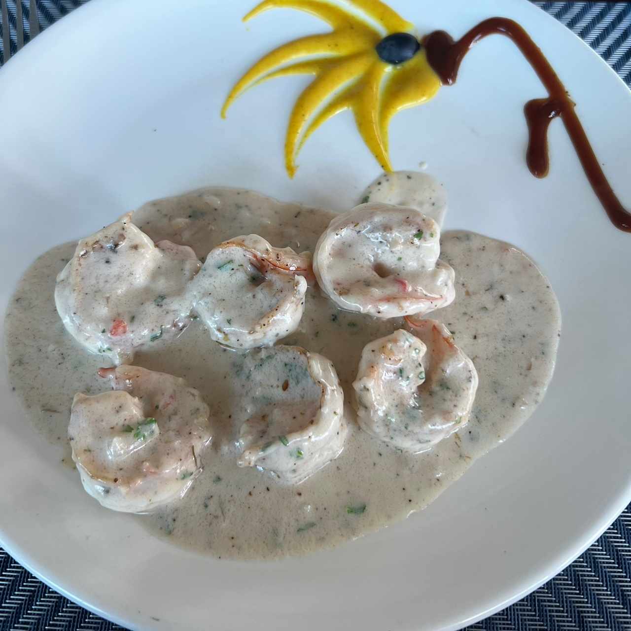 Langostinos al cognac