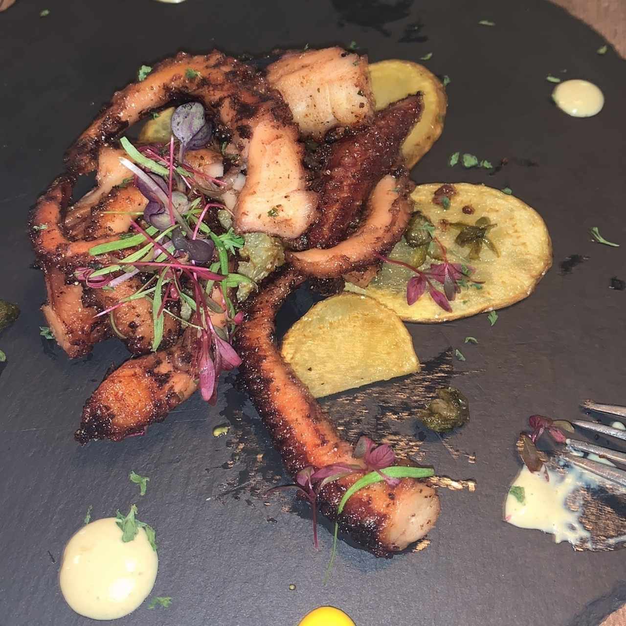 Pulpo al carbon