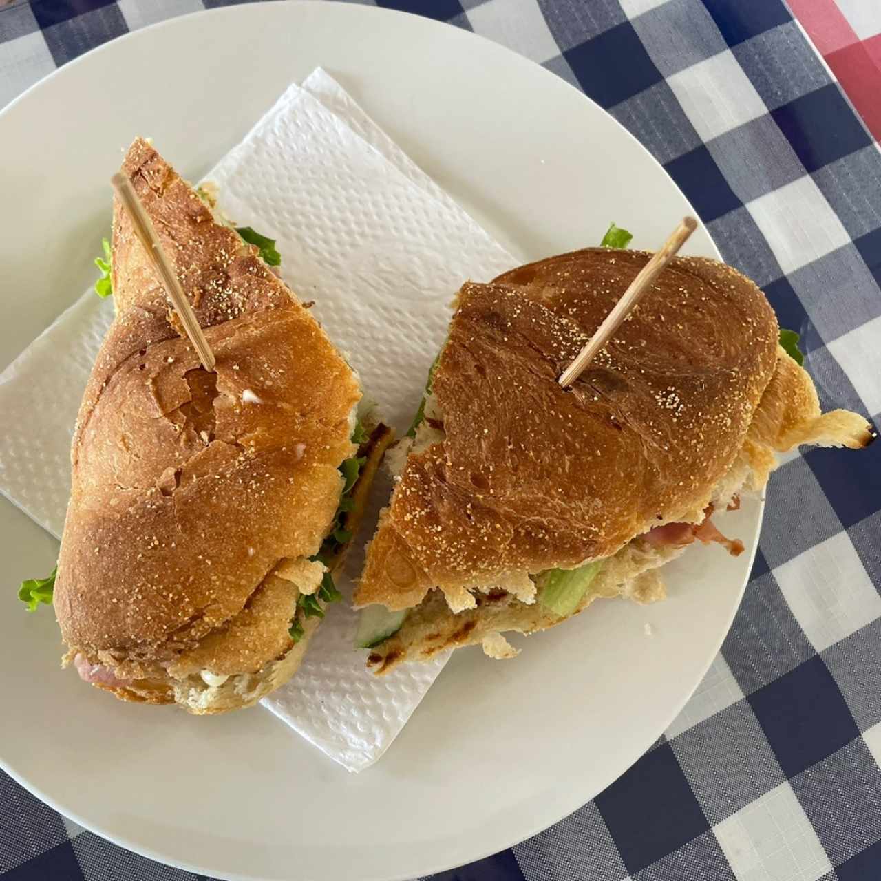 Sandwich de jamón de pavo