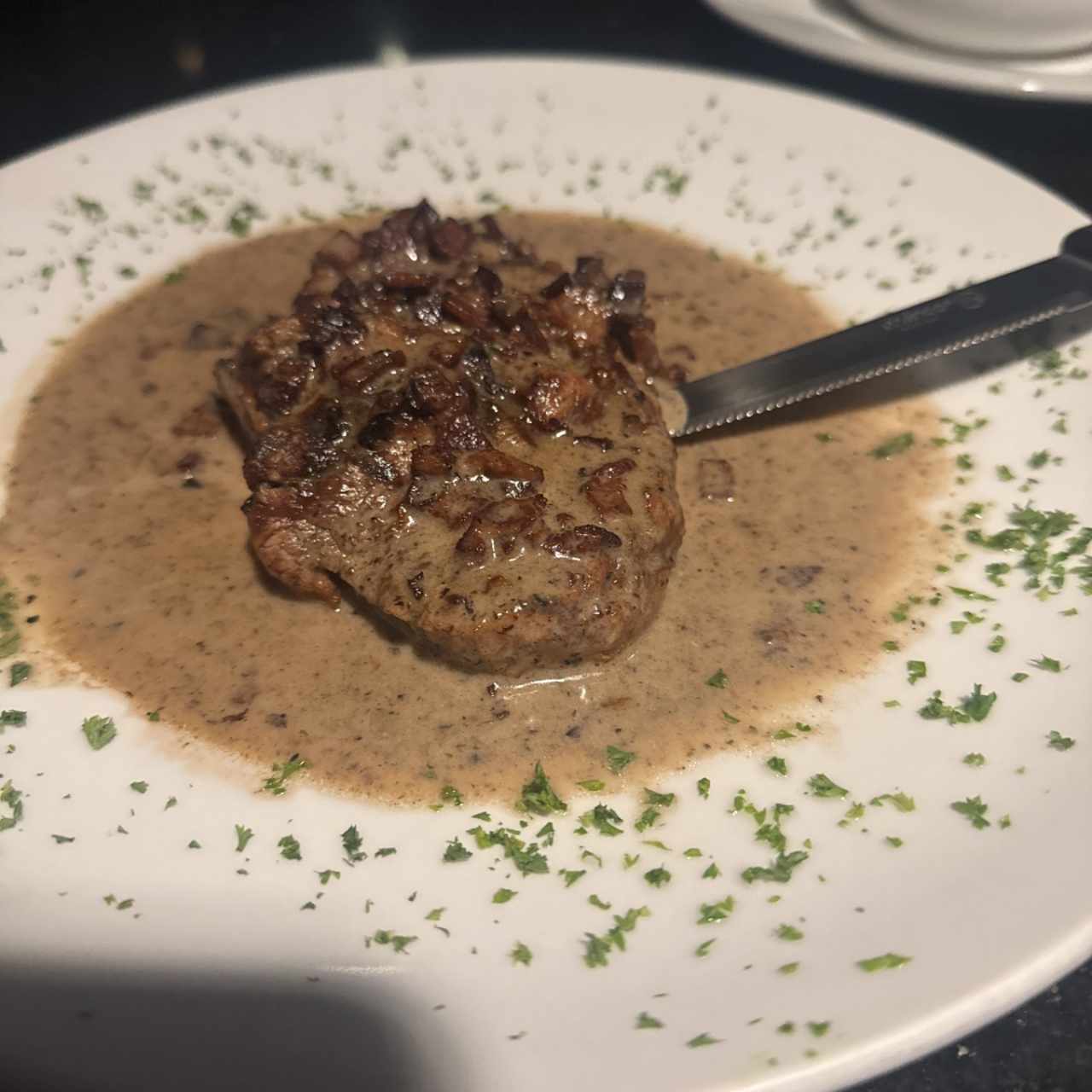Filete de res al tartufo