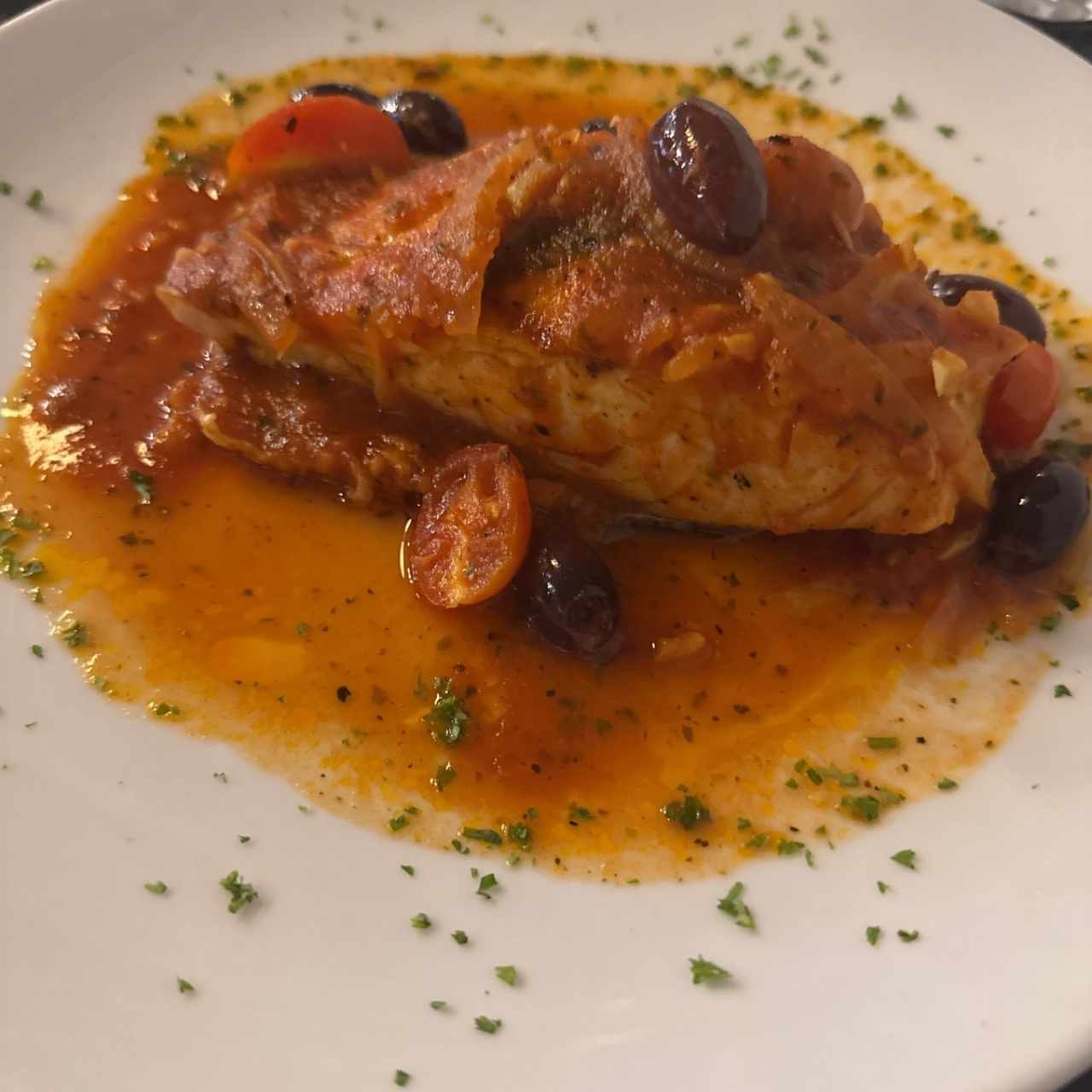 Salmón a la mediterránea