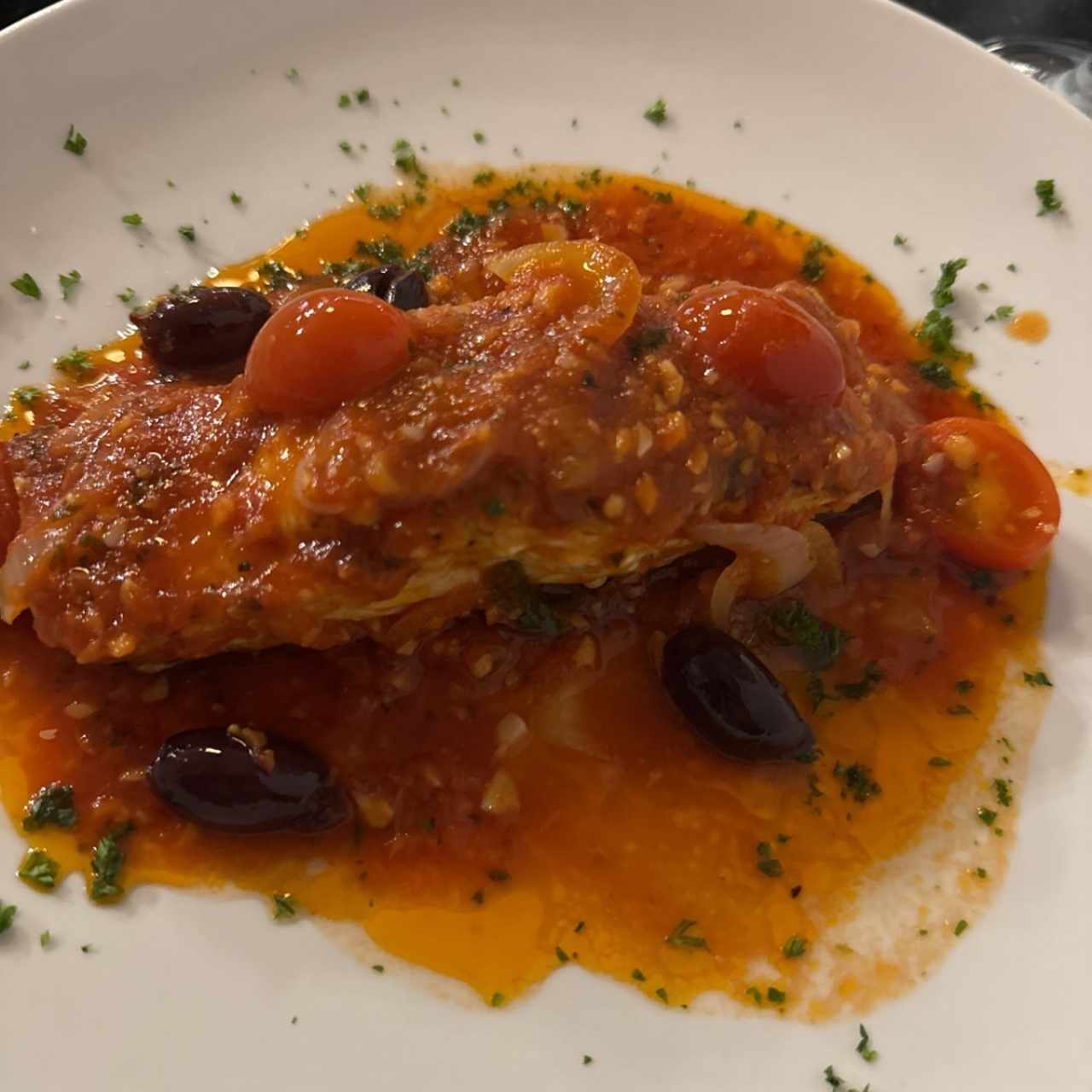 Salmón a la mediterránea