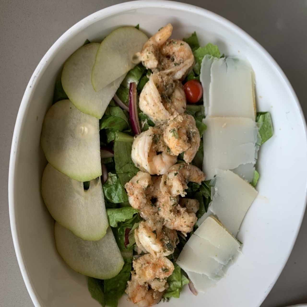 Ensalada con camarones