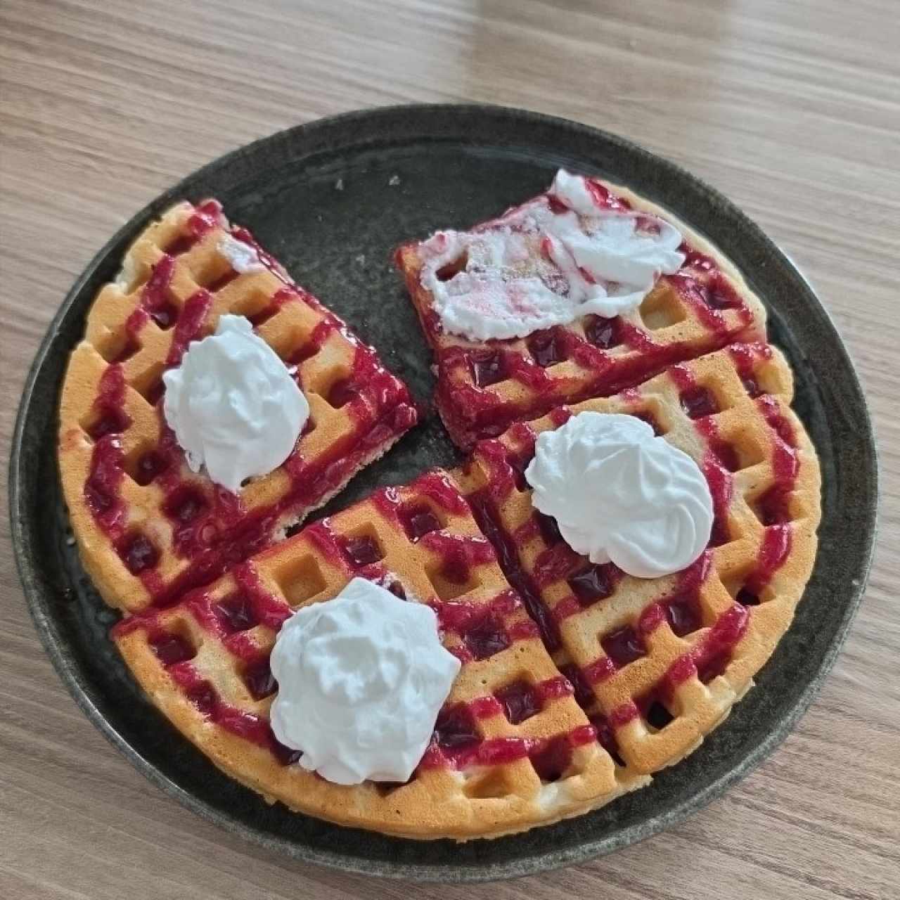 Waffles de Frutos Rojos