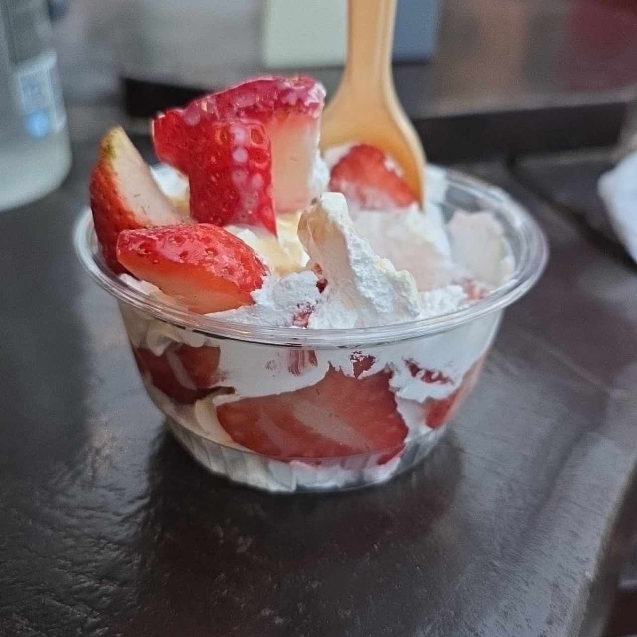 Fresas con crema