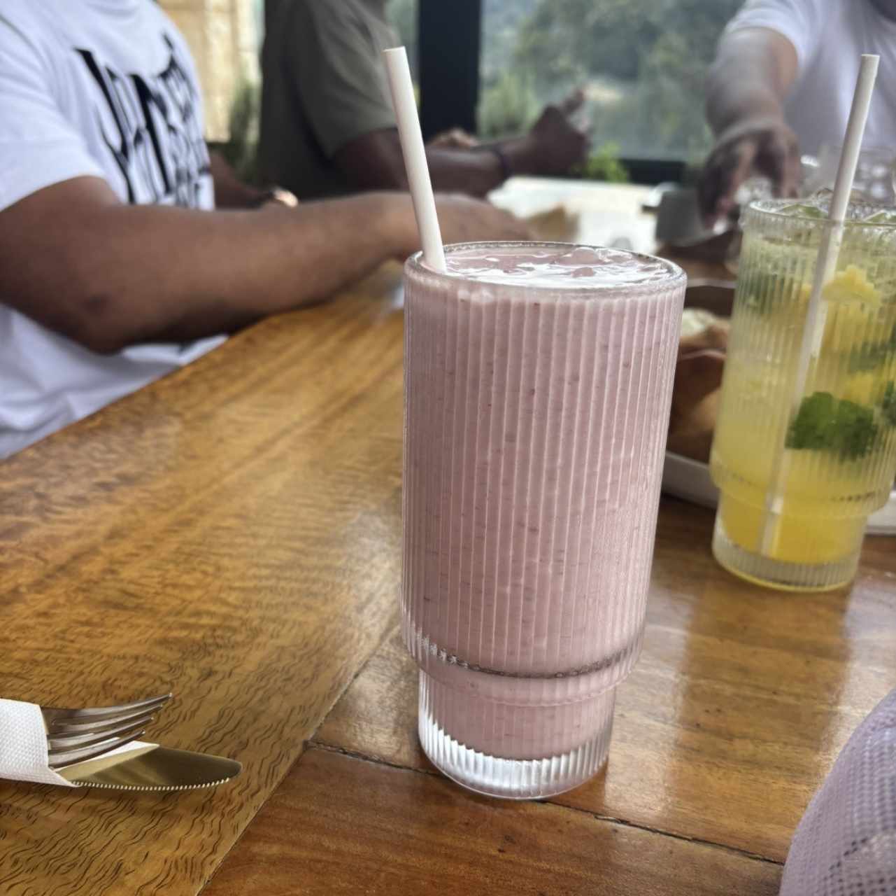Licuado banana fresa