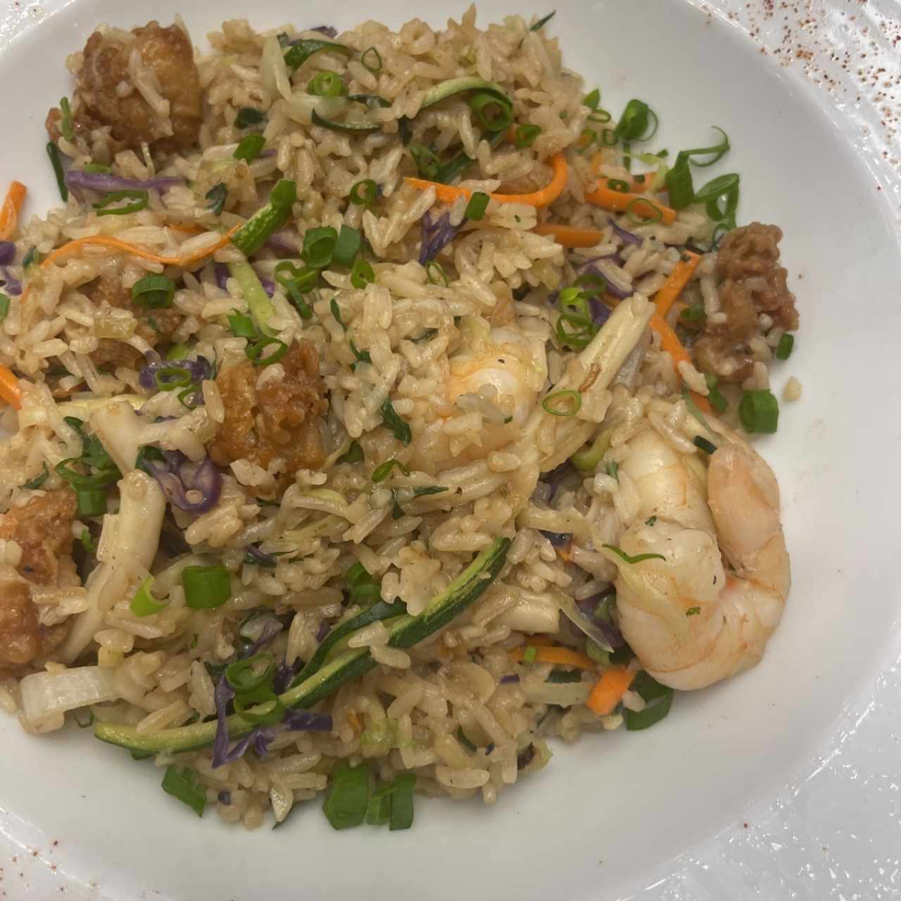 Nasi Goreng de mariscos 