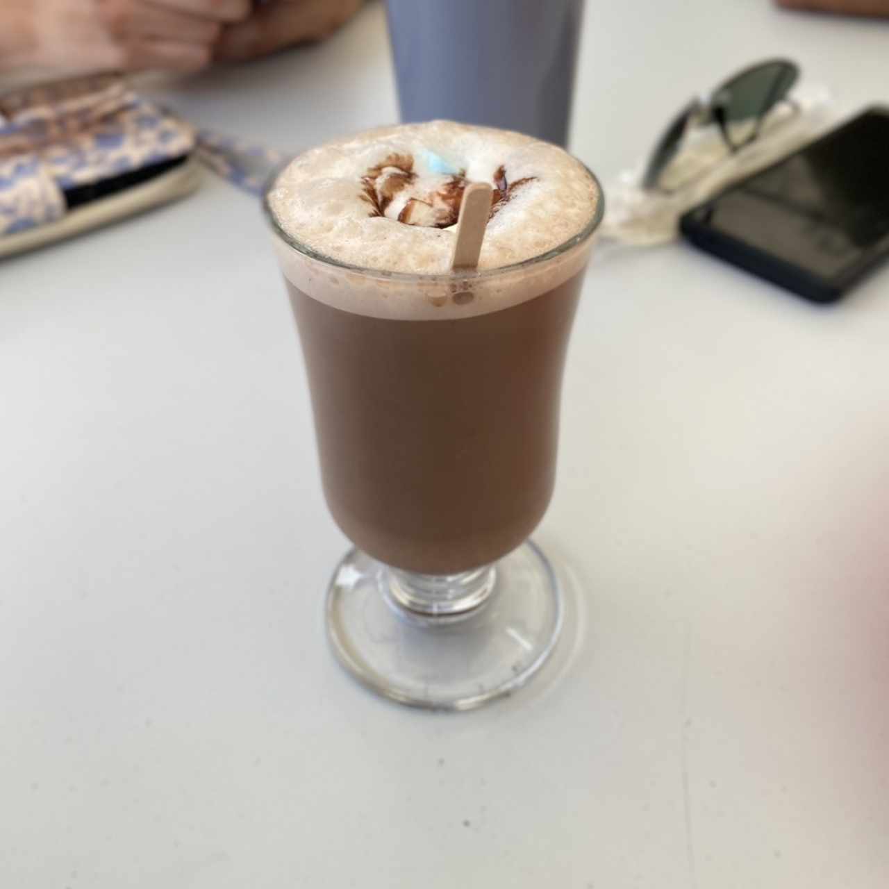 Chocolate con malvas 