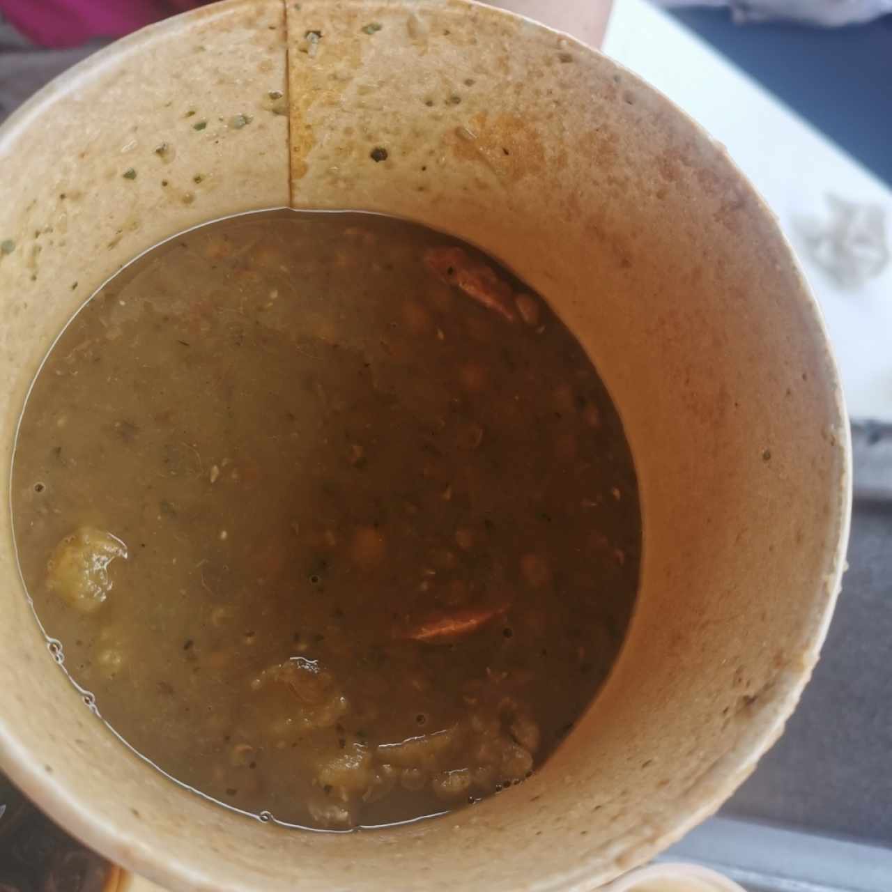 Sopa de lentejas 