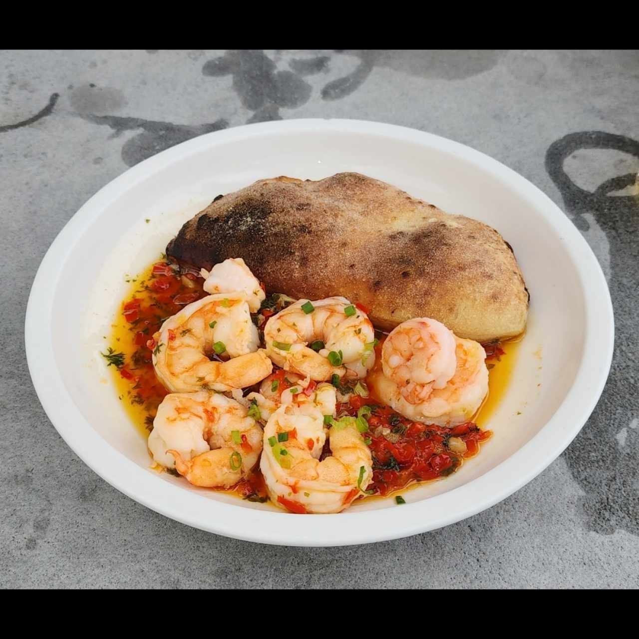 Platos Fuertes - Camarones al ajillo