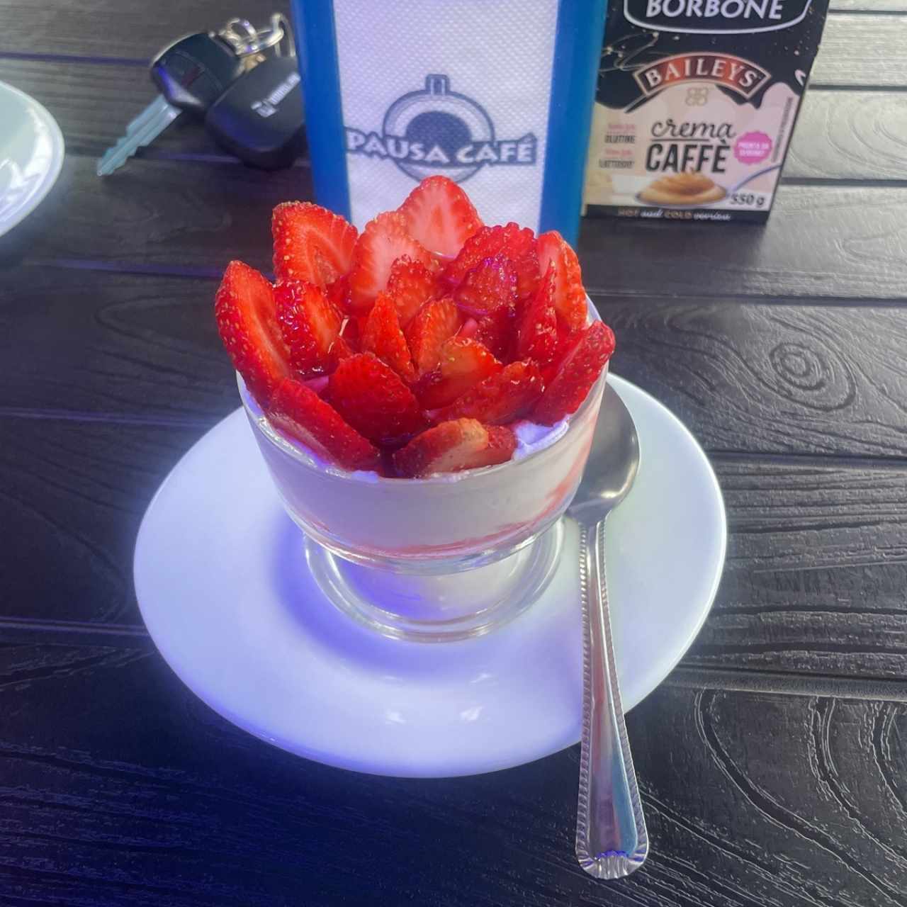 Fresas con crema 