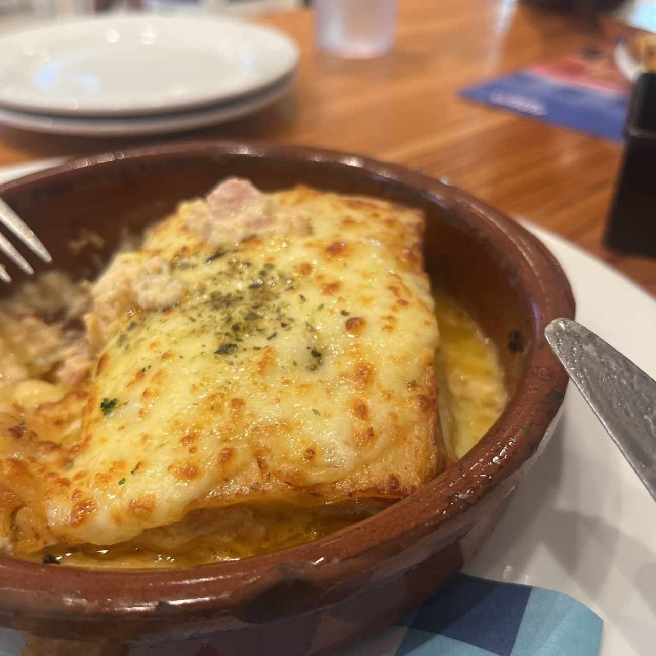 Lasagna pollo con bacon 
