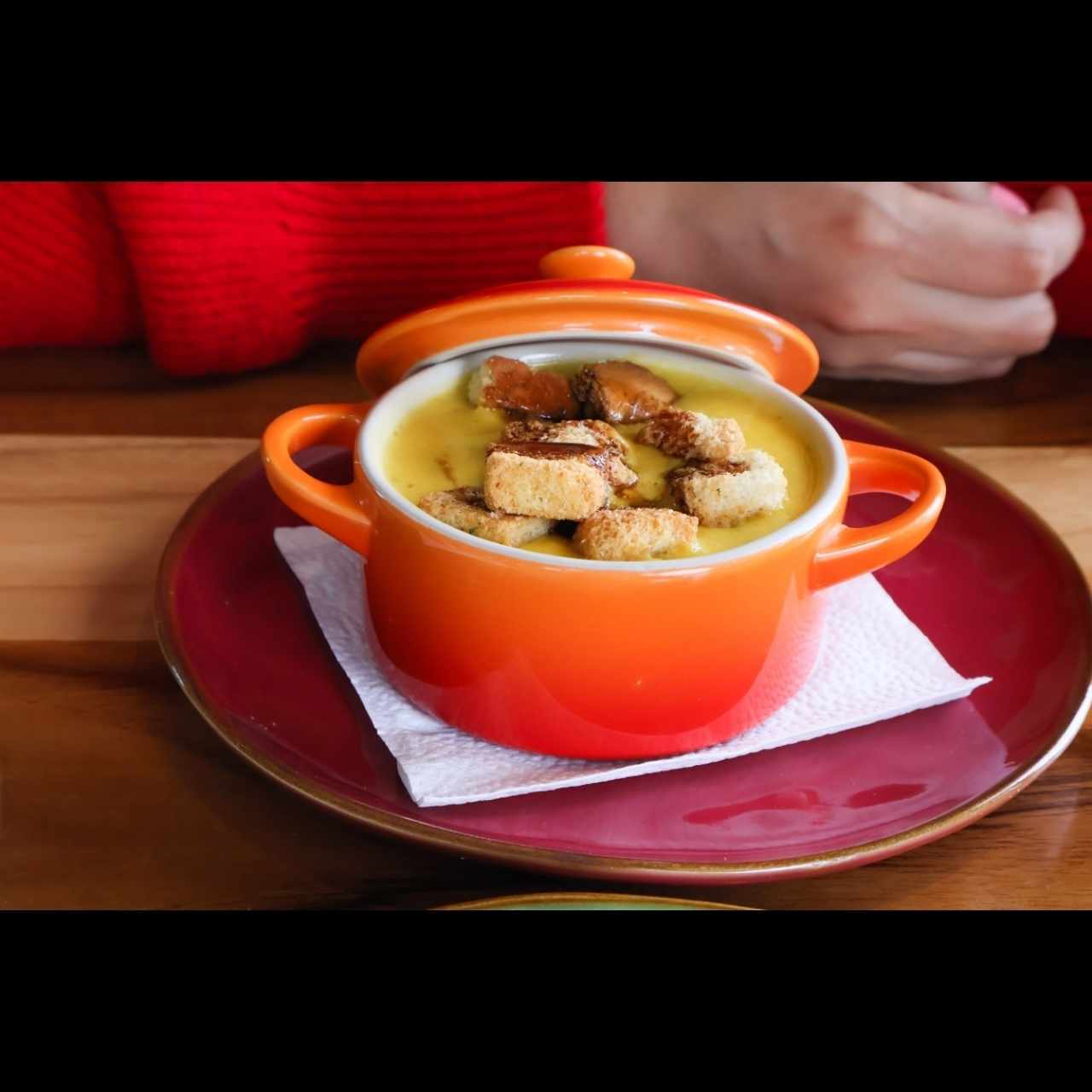 Crema de Zapallo con Crutones