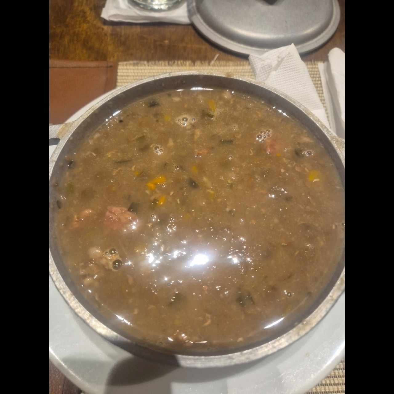SOPA DE LENTEJA CON CARNE