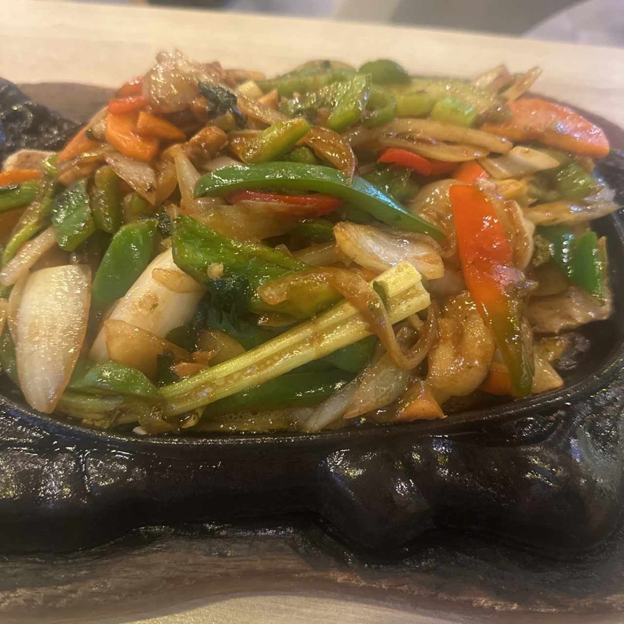 Corvina a la sizzling