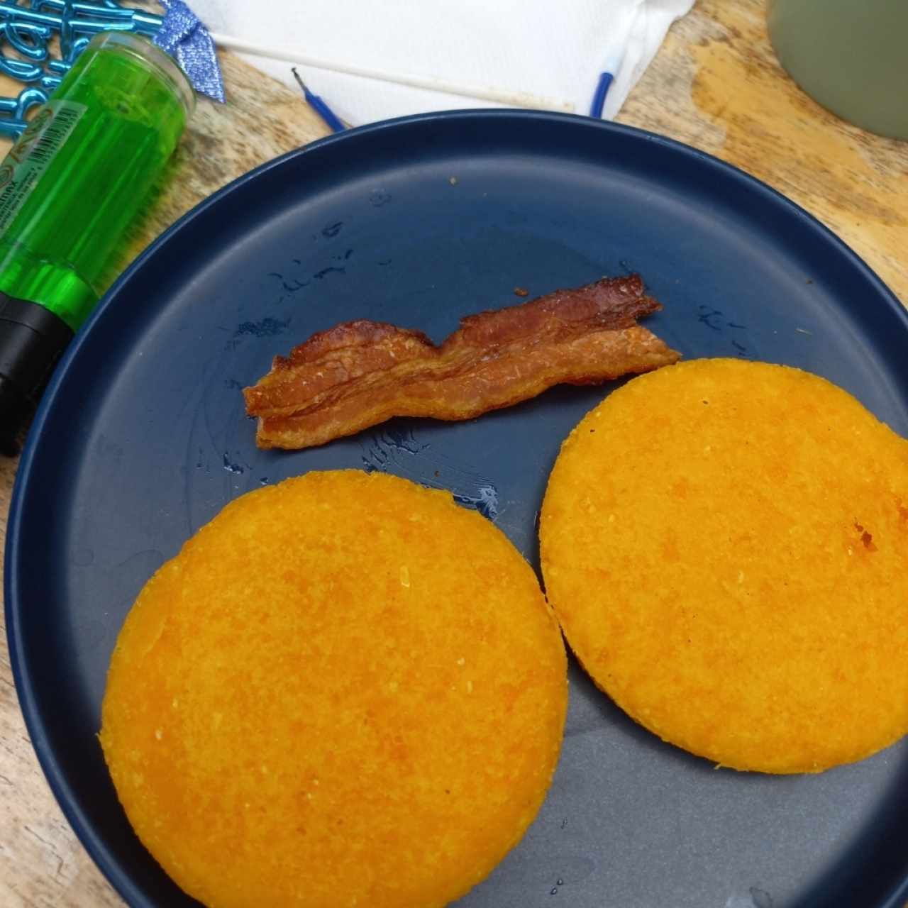 Tortilla y beicon 