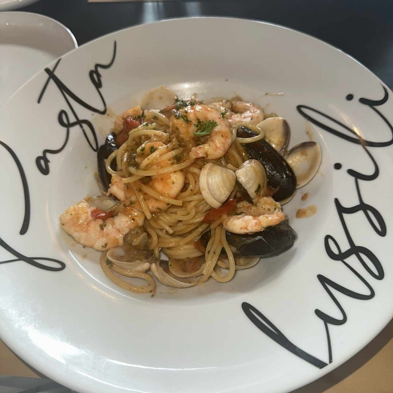 Spaguetti a la pescatore