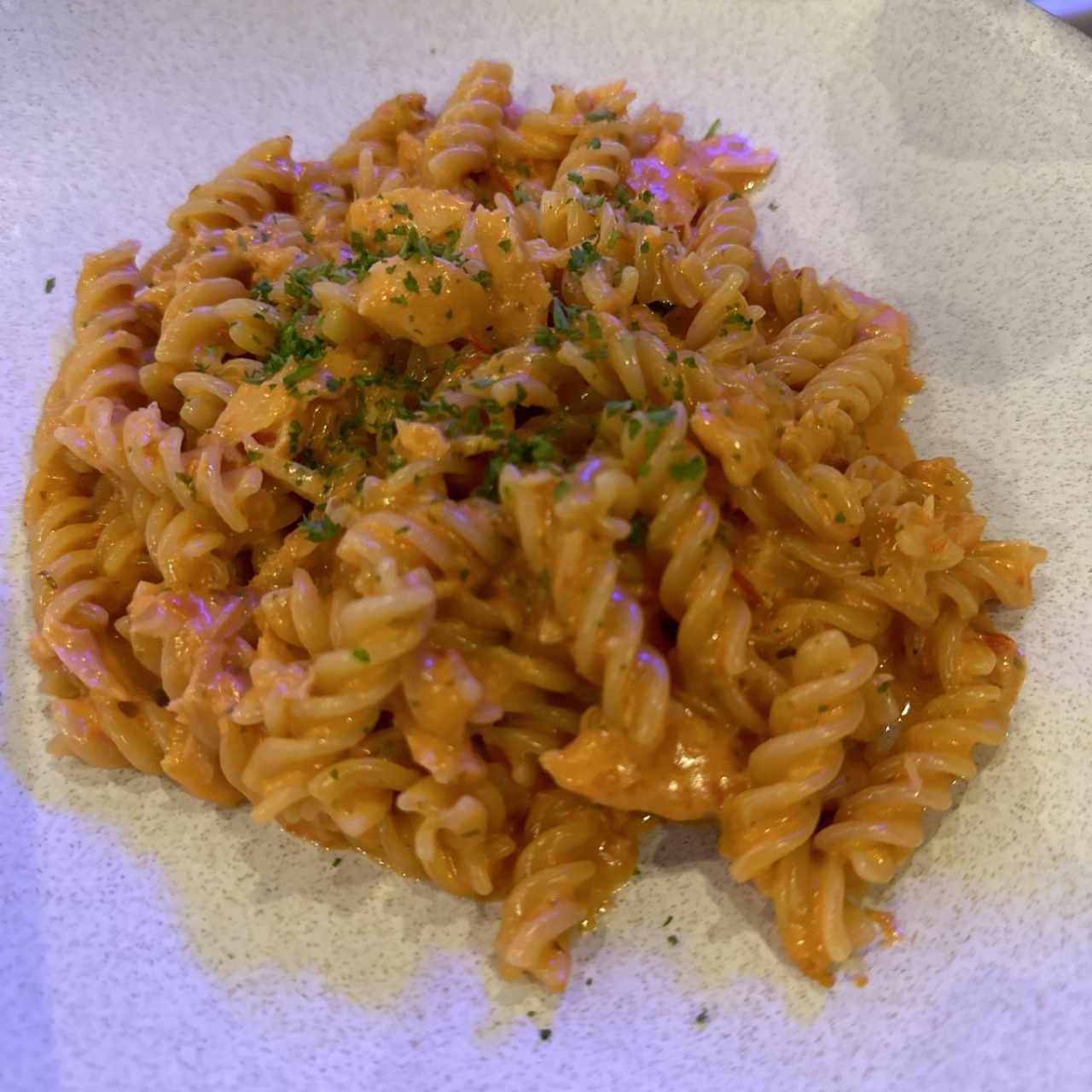 Fusili al salmon 