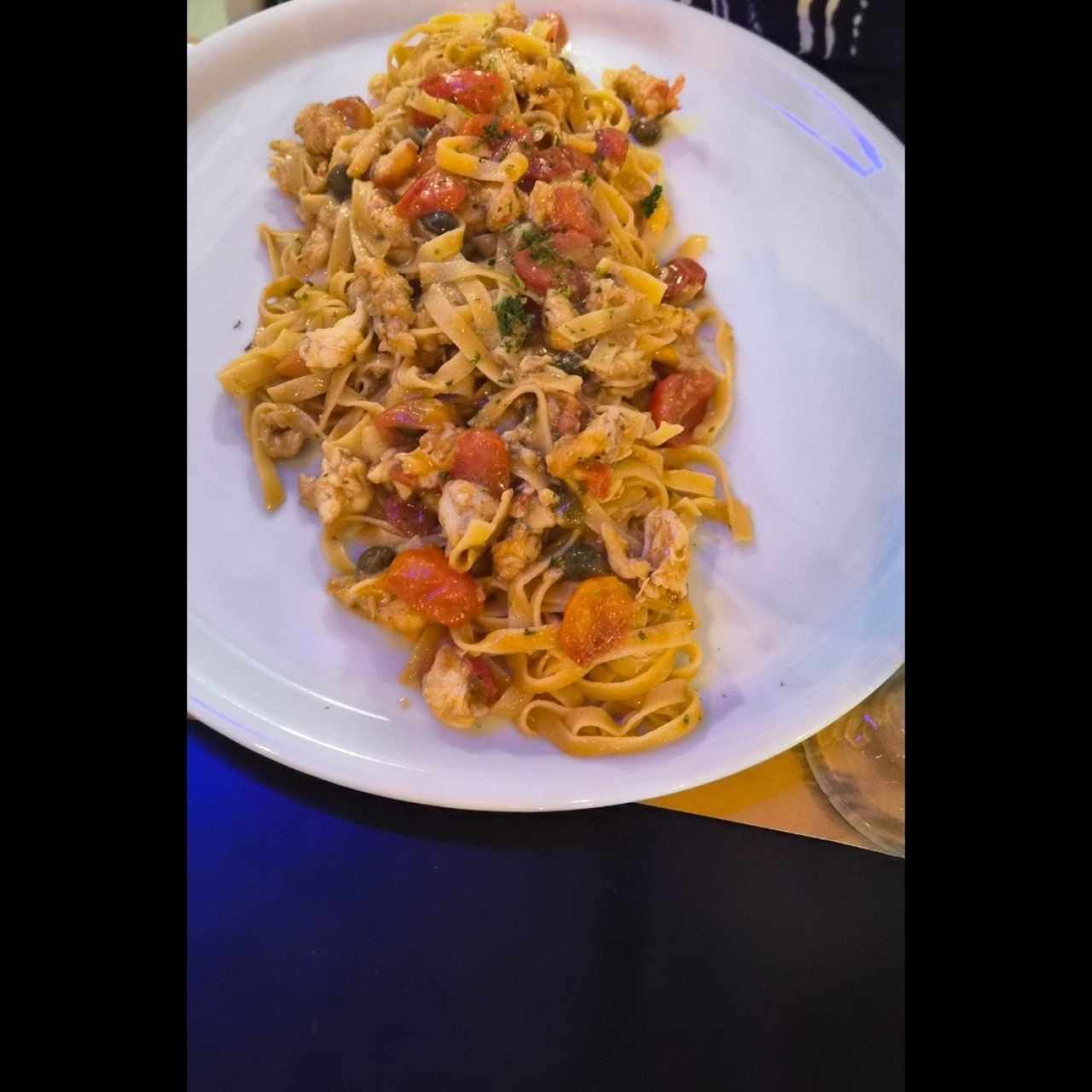 Fettucini con langosta 