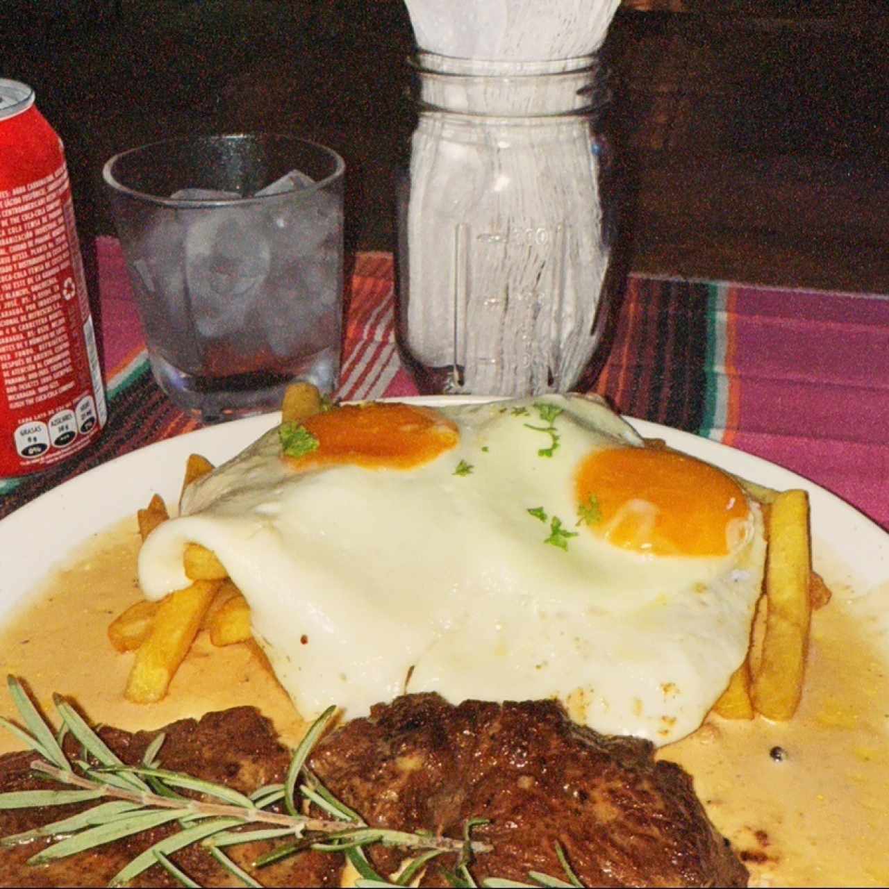 Steak and eggs