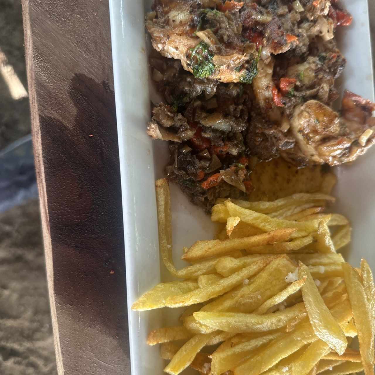 Langosta al ajillo sin cáscara 