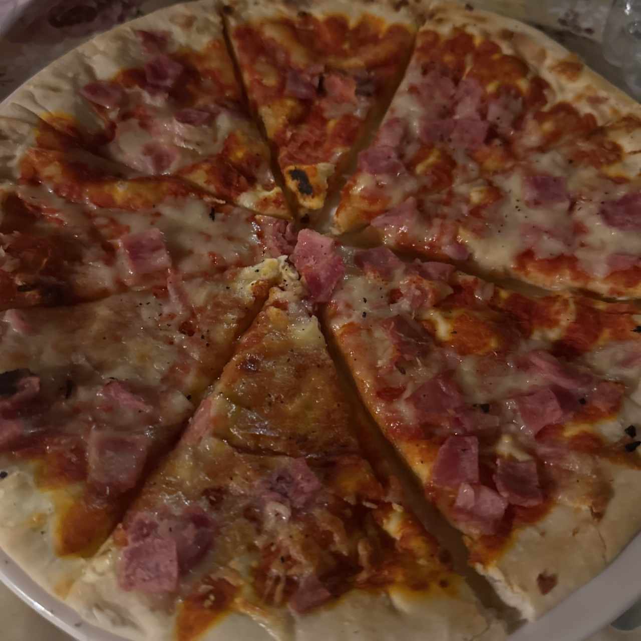 Pizza Tamaño Personal - Jamón y Queso 