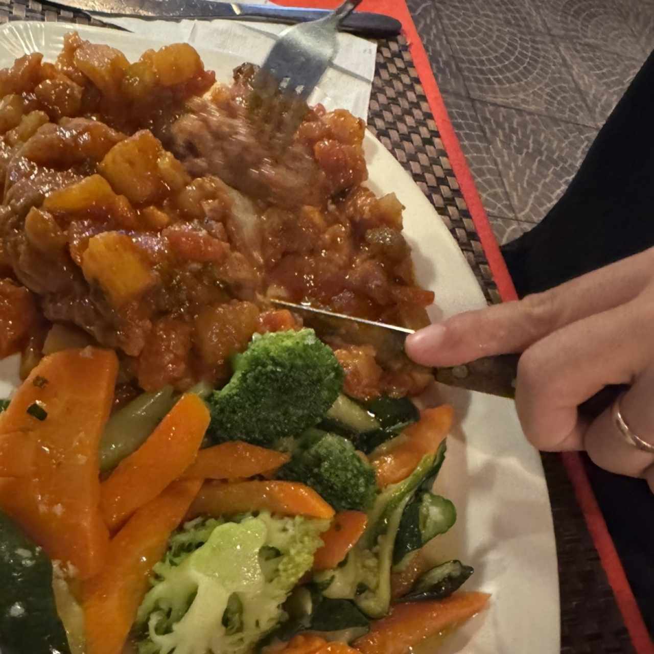 Ossobuco con vegetales