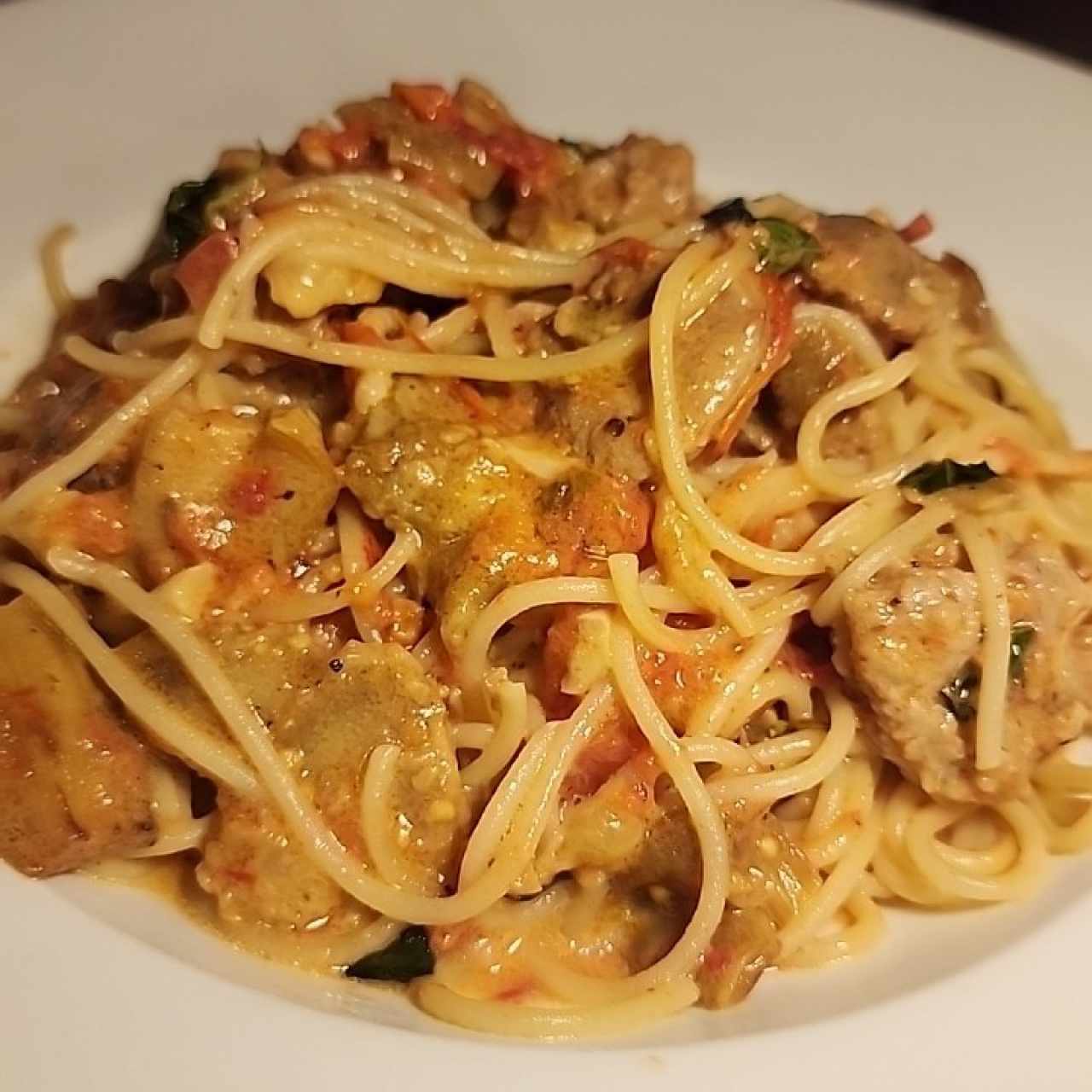 pasta con chorizo 